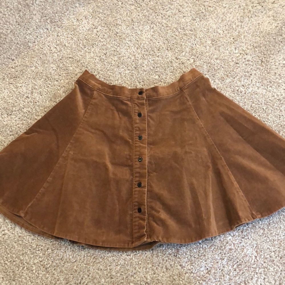 Pacsun brown skater styled skirt